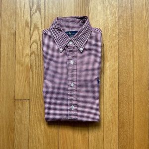 Polo Ralph Lauren Men’s Long Sleeve Dress Shirt Slim Fit Medium Red White Checks